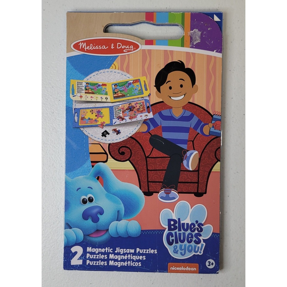 Melissa Doug Blues Clues You 2 Magnetic Jigsaw Puzzles Travel Set Nickelodeon